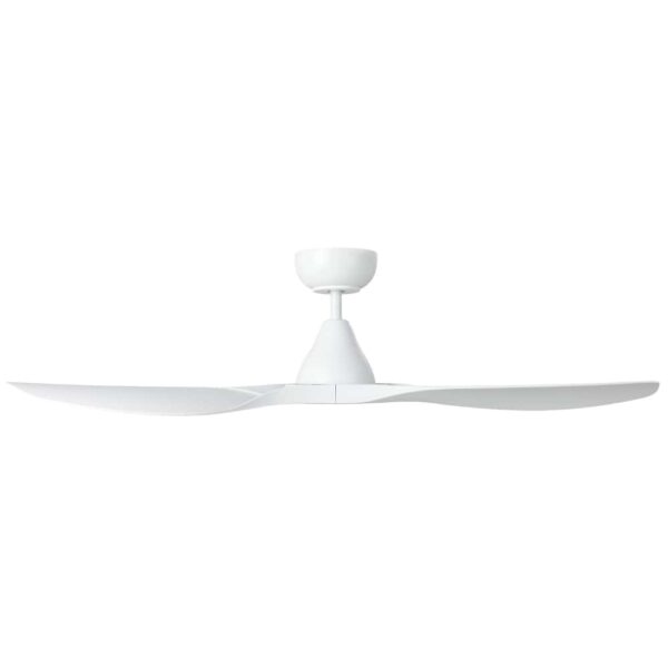 Surf SMART DC Ceiling Fan by Eglo White 48" Side View