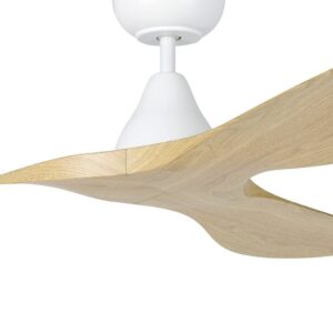 Surf SMART DC Ceiling Fan by Eglo White and Oak 48" Motor