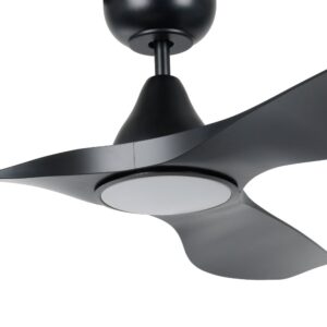 Surf SMART DC Ceiling Fan by Eglo with LED Light Black 48 Motor