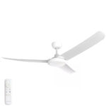 Three Sixty FlatJET 3/4/5 DC Ceiling Fan with LED Light - 56" (White)