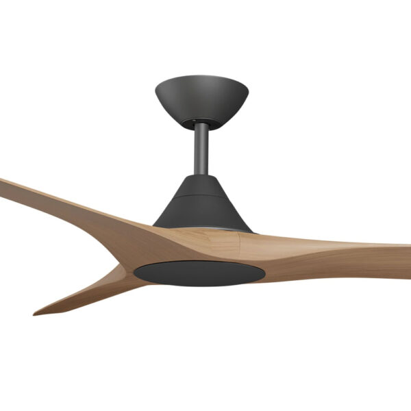 Calibo Cloudfan DC Ceiling Fa 48" Black with Dark Timber Blades Motor