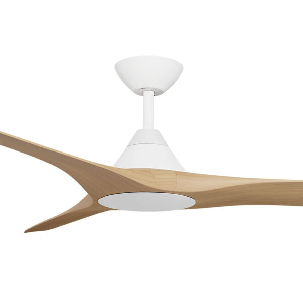 Calibo Cloudfan DC Ceiling Fan 60" White with Light Timber Blades Motor