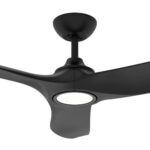 Hunter Pacific Evolve Ceiling Fan DC 52" with LED Light Black Motor
