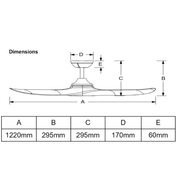 hunter-pacific-evolve-dc-48-inch-dimension Hunter Pacific Evolve DC 48-inch Dimension