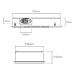 Mercator Mercury 3-in-1 Exhaust Fan with LED Light Cut-out