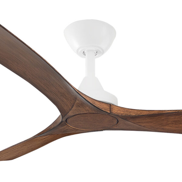 Three Sixty Spitfire DC Ceiling Fan - 52" (White with Koa Blades) - Image 2