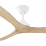 Three Sixty Spitfire DC Ceiling Fan - 52" (White with Natural Blades) - Image 2