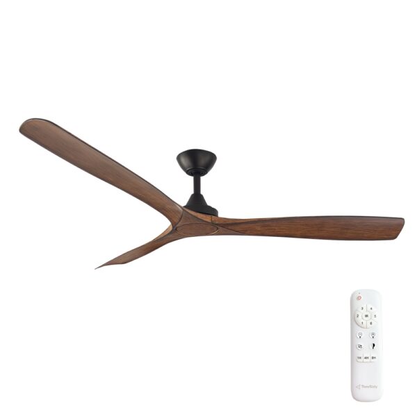 360fans Spitfire DC 60- Black(M)- Koa(B) Three Sixty Spitfire DC - 60'' (152cm) - Black (M) - Koa (B) - *TWO BOXES* - Image 1