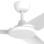 Three Sixty FlatJET 3 Blades DC Ceiling Fan in White 52" Motor
