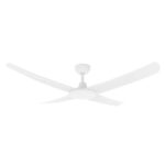 Three Sixty FlatJET 4 Blades DC Ceiling Fan in White 52"