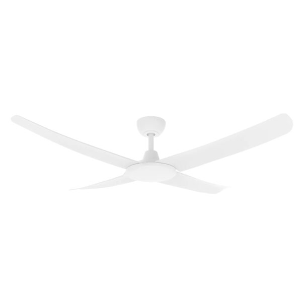 Three Sixty FlatJET 4 Blades DC Ceiling Fan in White 52"