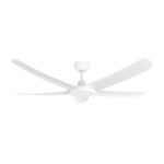 Three Sixty FlatJET 5 Blades DC Ceiling Fan in White 52"