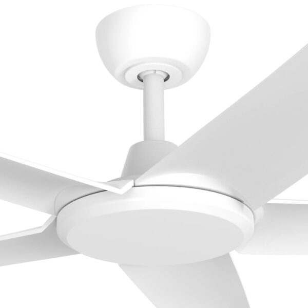 Three Sixty FlatJET 5 Blades DC Ceiling Fan in White 52" Motor