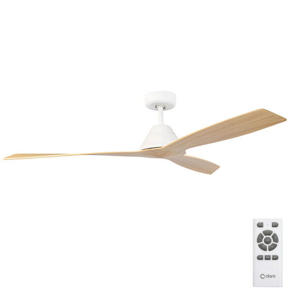claro-dreamer-dc-ceiling-fan-white-with-light-timber-style-blades-52 claro-dreamer-dc-ceiling-fan-white-with-light-timber-style-blades-52