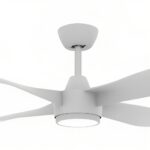 Domus Blast DC Ceiling Fan with LED Light - 52" (White) - Image 2