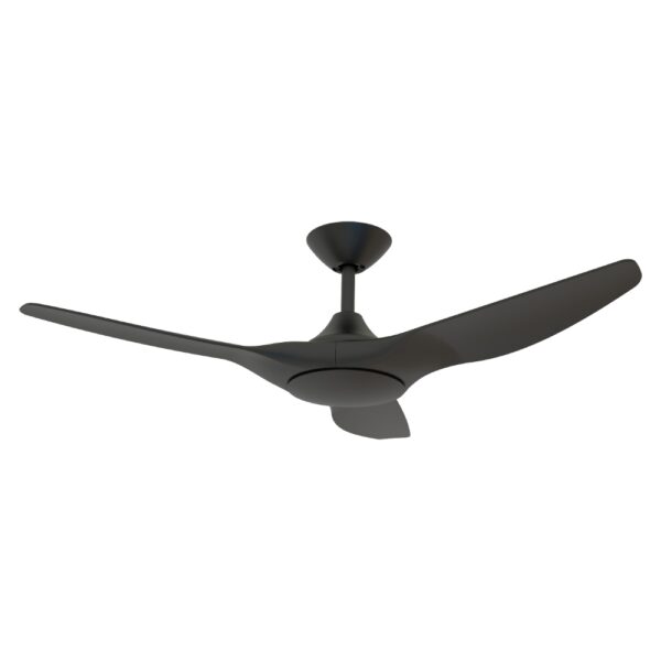 domus-strike-48-black-without-remote Domus Strike DC Ceiling Fan in 48-inch Black Colour