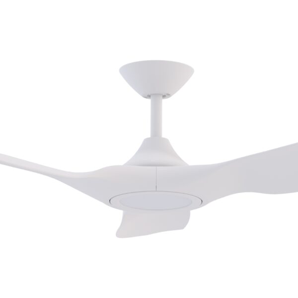Domus Strike DC Ceiling Fan with LED Light in 60-inch White Motor