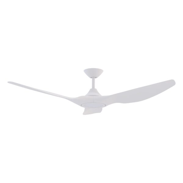 Domus Strike DC Ceiling Fan with LED Light in 60-inch White