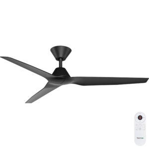 Fanco Infinity-ID DC Ceiling Fan 64-inch Black Motor with Black Blades