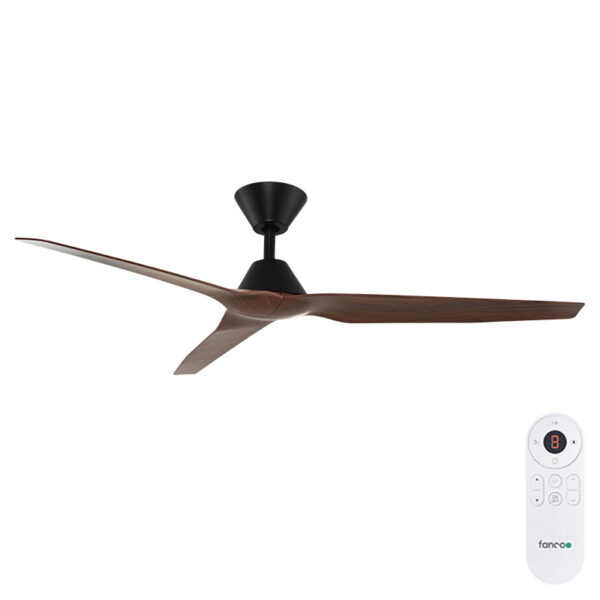 Fanco Infinity-ID DC Ceiling Fan Black Motor with Spotted Gum Blades