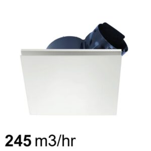 Ventair Airbus EC 200 Square Ceiling Exhaust Fan with Wall Control - White