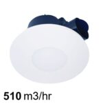 Ventair Airbus EC 500 Round Ceiling Exhaust Fan with Wall Control and CCT LED - White