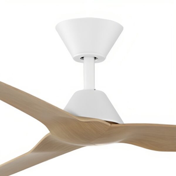 fanco-infinity-48-dc-white-beachwood-with-wall-control-and-remote-control Fanco Infinity-iD DC Ceiling Fan with Wall Control & Remote/SMART - 48" (White with Beechwood Blades) - Image 2