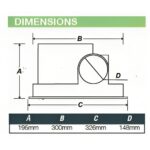 Ventair Airbus EC 500 Round Ceiling Exhaust Fan with Wall Control and CCT LED - White - Image 4