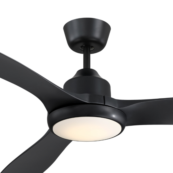 Mercator Raptor DC Ceiling Fan with LED Light - 52" (Black) - Image 2