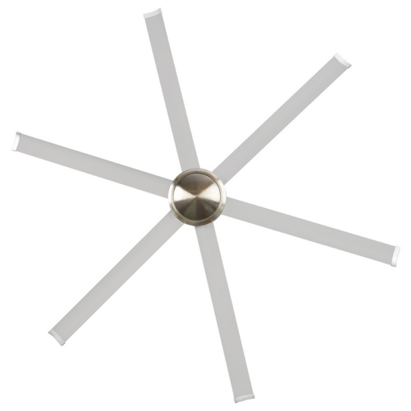 Brilliant Colossus DC 84-inch Ceiling Fan in Satin Nickel No Light