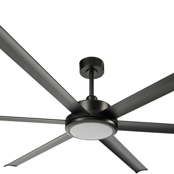 Brilliant Colossus DC 84-inch Ceiling Fan with LED Light in Matt Black Motor