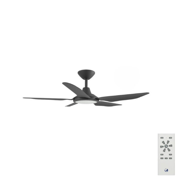 Calibo Storm DC Ceiling Fan with LED Light - 42" (Black) - Image 1
