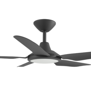 Calibo Storm DC 42-inch Ceiling Fan with LED Light Black Motor