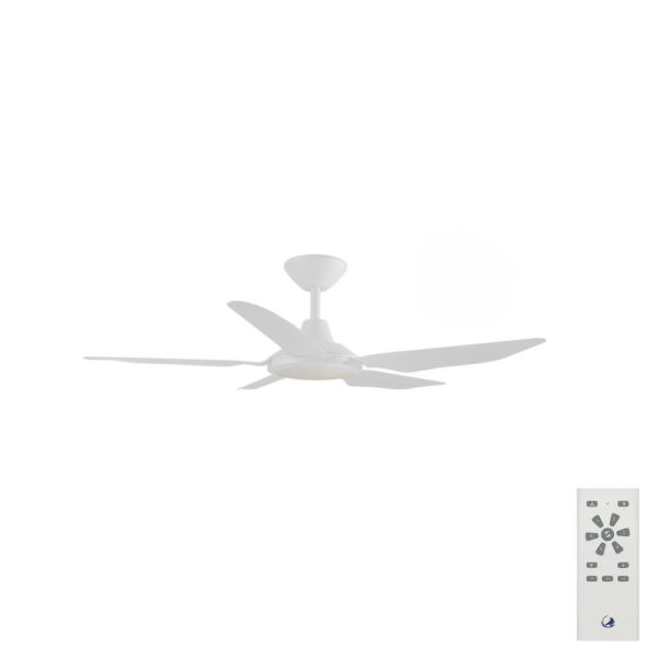 Calibo Storm DC Ceiling Fan with LED Light - 42" (White) - Image 1