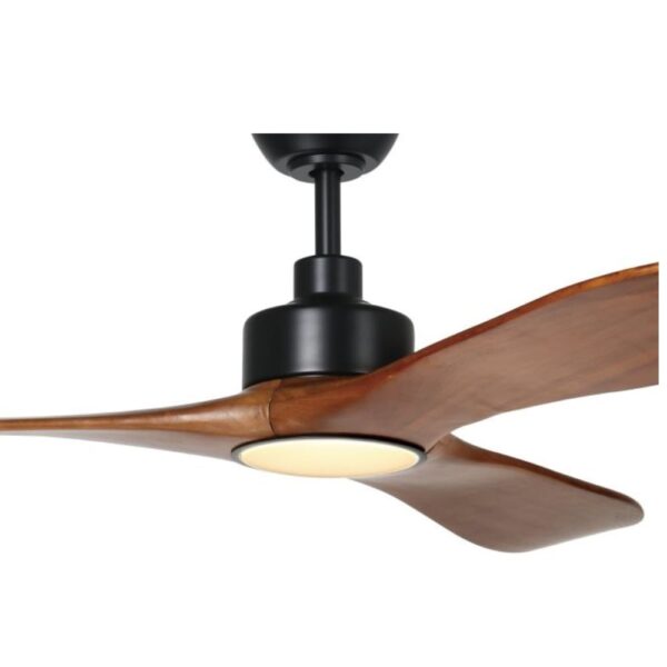 currumbin-100-black-with-merbau-blades-LED-light-zoom-min Eglo Currumbin DC Ceiling Fan with LED Light - 100" (Black with Merbau Blades) - Image 2