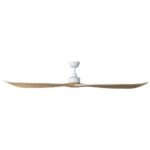 Eglo Currumbin DC Ceiling Fan - 100" (White with Natural Blades) - Image 3