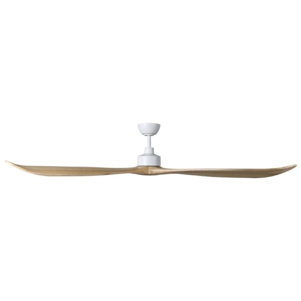 Eglo Currumbin DC Ceiling Fan - 100" (White with Natural Blades) - Image 3