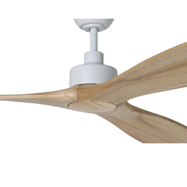 Eglo Currumbin DC Ceiling Fan - 100" (White with Natural Blades) - Image 2