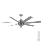 Eglo Tourbillion DC Ceiling Fan with Remote - 60" (Titanium)