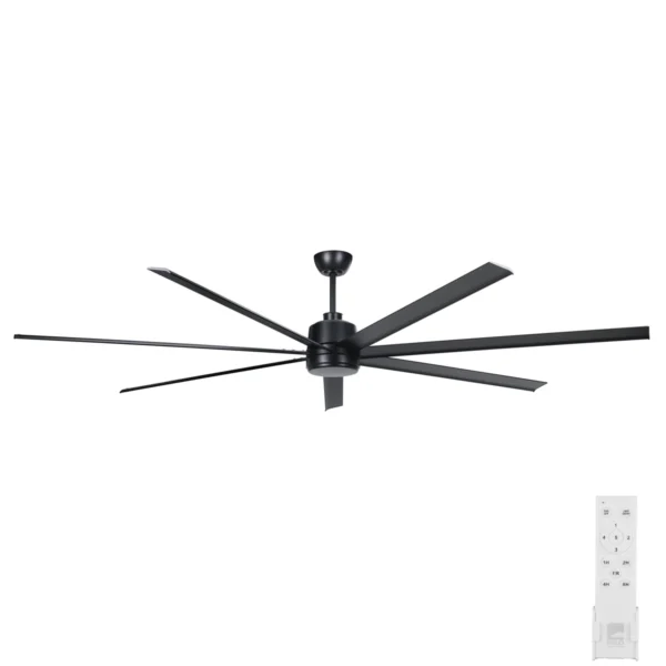 Eglo Tourbillion Pro DC Ceiling Fan with Remote - 100" (Black) - Image 1