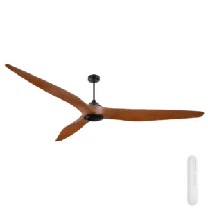 Mercator Century DC Ceiling Fan - 100" (Black with Dark Timber Blades)