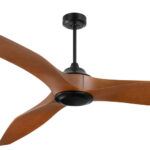 Mercator Century DC Ceiling Fan - 100" (Black with Dark Timber Blades) - Image 2