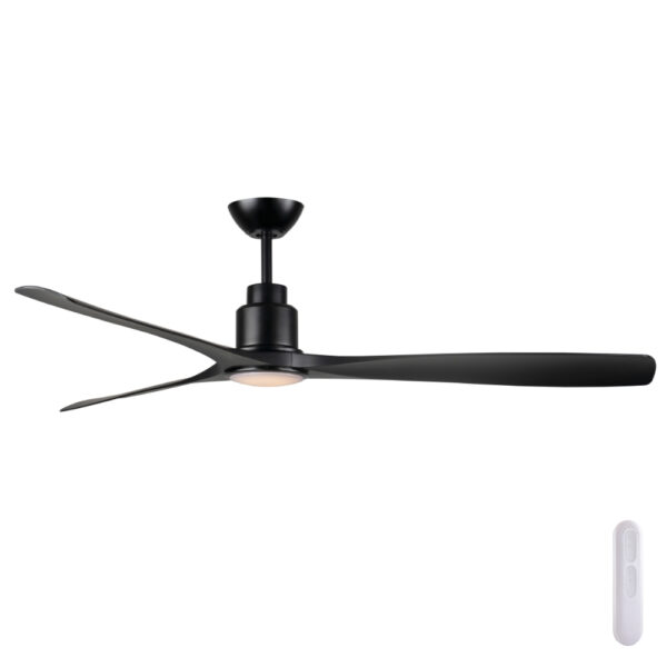 Mercator Iceman DC Ceiling Fan with LED Light - 60" (Black) - Image 1