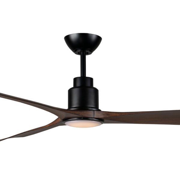 Mercator Iceman DC Ceiling Fan with LED Light - 60" (Black with Cypress Blades) - Image 2