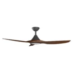Calibo CloudFan SMART DC Ceiling Fan with LED Light - 52" (Black with Koa Blades) - Image 4