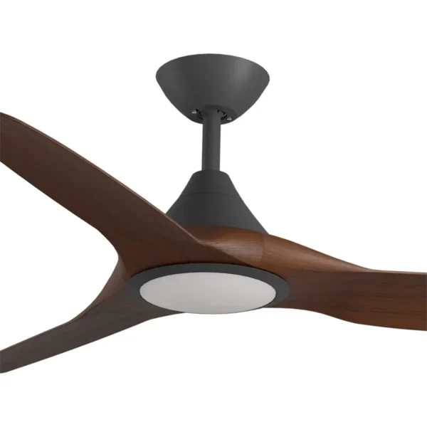 Calibo CloudFan SMART DC Ceiling Fan with LED Light - 52" (Black with Koa Blades) - Image 2