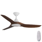 Calibo CloudFan SMART DC Ceiling Fan with LED Light - 48" (White with Koa Blades)