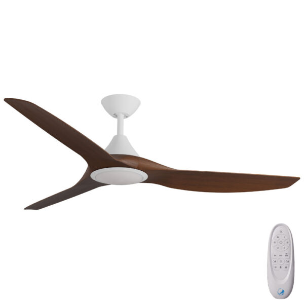 Calibo CloudFan SMART DC Ceiling Fan with LED Light - 52" (White with Koa Blades) - Image 1