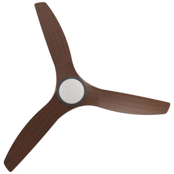 Calibo CloudFan SMART DC Ceiling Fan with LED Light - 60" (Black with Koa Blades) - Image 2
