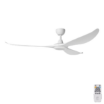Eglo Kurrawa IP55 DC Ceiling Fan with LED Light - 72" (Matte White)